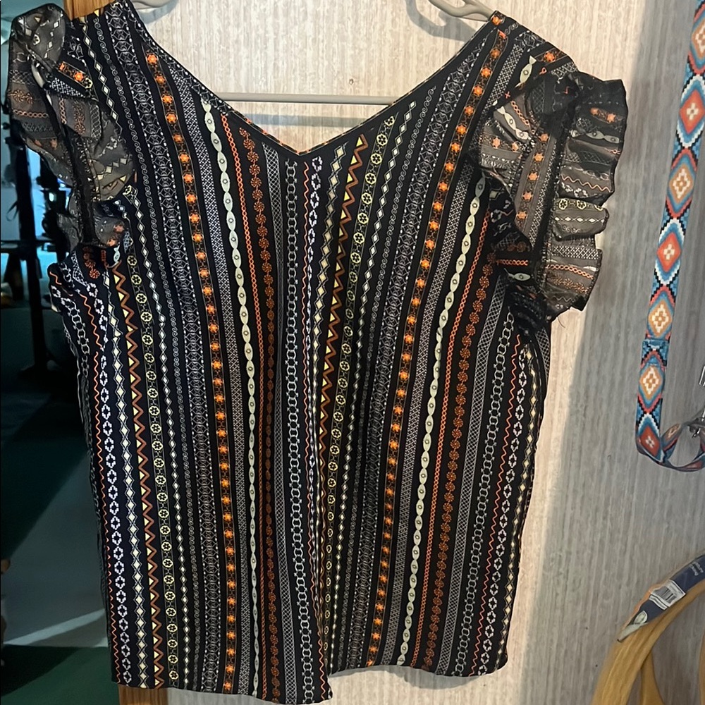 Women's Multicolor Striped Top